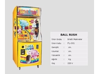 Ball Rush Biletli Oyun Makinesi / Tekno-Set Fl 001 - 1