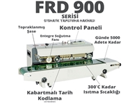 FRD900  Soğuk Tarih Baskılı Otomatik Poşet Ağzı Kapatma Makinası  - 2