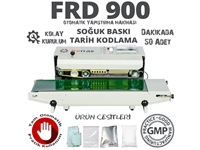 FRD900  Soğuk Tarih Baskılı Otomatik Poşet Ağzı Kapatma Makinası  - 0