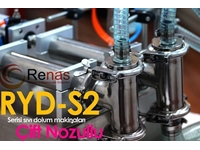 RYD S2 300 (20-300Ml) Yarı Otomatik Çift Nozullu Sıvı Dolum Makinası  - 2