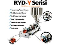RYD Y2600 (300-2600 Ml) Yarı Otomatik Yoğun Sıvı Dolum Makinası  - 1