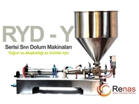 RYD Y 1500 (200-1500 Ml) Yarı Otomatik Yoğun Sıvı Dolum Makinası  - 2