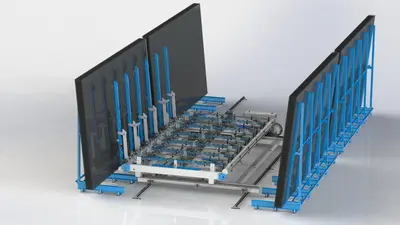 Jumbo Cam Yükleme Makinesi Glass Loading Machine