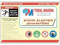 TM-1800 Statik Elektirik Alıcı İlanı