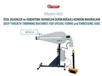 IKD-M 1,0 Özel Desenler Ve Kabartma Yapabilen Derin Boğazlı Kordon Makinası  İlanı