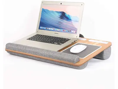 HOD 01 Portatif Laptop Sehpası Tablet Bölmeli Yastıklı Notebook Masası İlanı