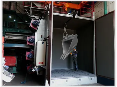 15 Ton'luk Askılı Kumlama Makinası Huzur Makina