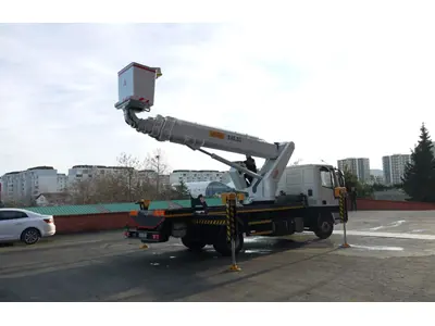 150-350 Kg Katlanır Sepetli Vinç Kamyon / 150 - 350 Kg Folding Basket Crane Truck