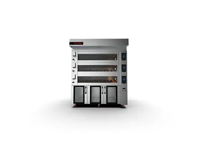 Koza 120x80 cm 3 Katlı Elektrikli Taş Taban Fırın + Mayalandırma Koza 120x80 cm 3 Katlı Elektrikli Taş Taban Fırın + Mayalandırma