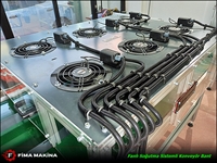 Fan Soğutmalı Konveyör Sistemi Enjeksiyon Sonrası Ve Sıcak Çıkan Ürünleri Soğutma İşlemi