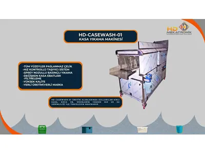 Casewash-01 Balık Kasası Temizleme Makinası
