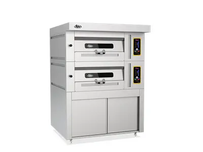2 Burner Natural Gas Convection Oven With Brick Base
