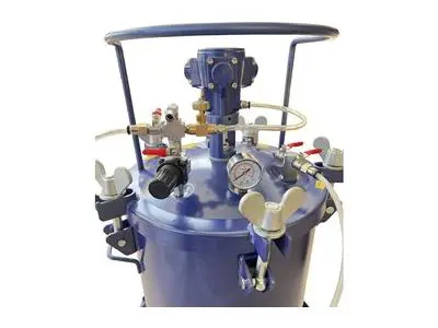 40 Lt Teflon Coated Paint Pressure Tank With Automatic Mixer