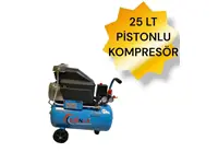 25 Litre Pistonlu Hava Kompresörü 