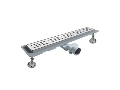 Ø50 Ceramic Overlay Siphon Side Plastic Shower Channel Ø50 Ceramic Overlay Siphon Side Plastic Shower Channel