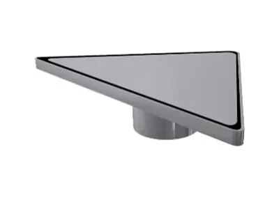 Triangular Model Shower Channel with Ø50 Stainless Pulley and Grilled Pipe Outlet Triangular Model Shower Channel with Ø50 Stainless Pulley and Grilled Pipe Outlet