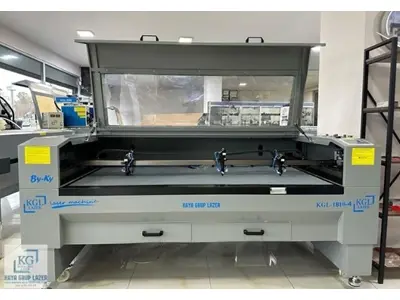100x180 cm Dört Kafa Co2 Lazer Kesim Makinası 100x180 cm Dört Kafa Co2 Lazer Kesim Makinası