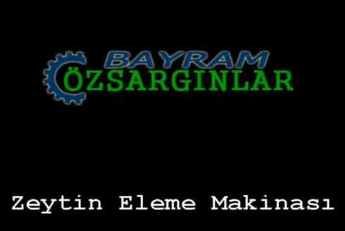 Özsargınlar Zeytin İşleme Makina İmalatçısı