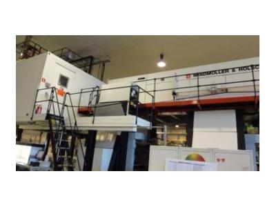 8 Renk 165 Cm 2. El Tamburlu Flexo Baskı Makinesi -  - 1
