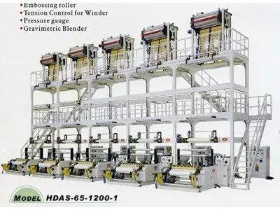 HDPE-LDPE Kunststofffolienextruder YE I HDAS-65-1200-1
