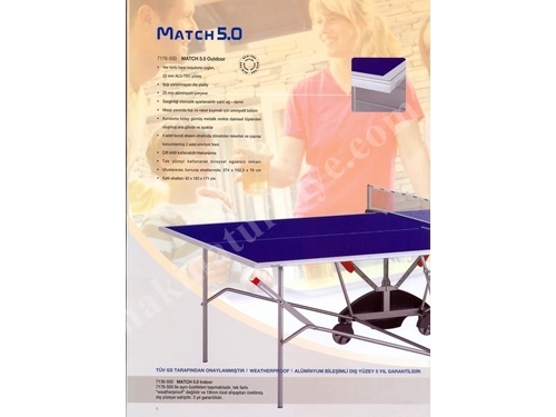 Dış Mekan Tenis Masası Kettler MATCH 5.0