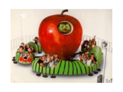 6 Bucket 24 Person Apple Carousel - 0