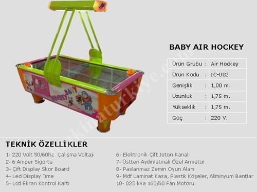 Baby Air Hockey Masası / Tekno-Set Ic-002