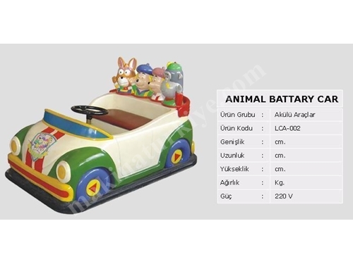 Animal Battery Operated Car / Tekno-Set Lca 002