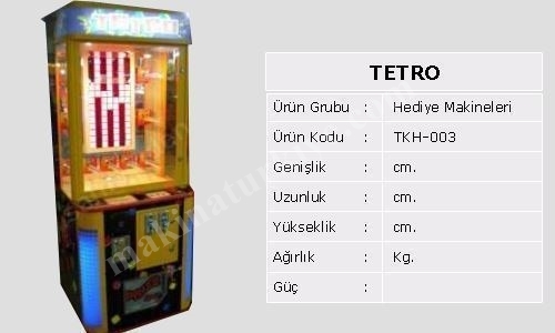Tetro Oyun Makinesi / Tekno-Set Tkh 003