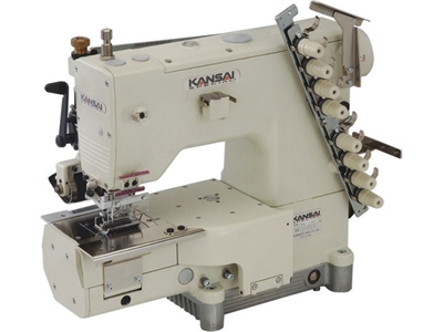 FBX-1104 PR 4 İğne Transportlu Çekerli Zincir Dikiş Kemer Makinası