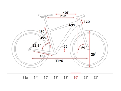 Hardtail Dağ Bisikleti (Siyah, Beyaz) 19 İnç - Cube ATTENTION SL - 2