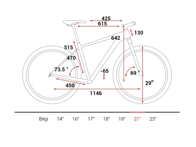 Hardtail Dağ Bisikleti (Siyah, Beyaz) 21 İnç - Cube ATTENTION SL - 2