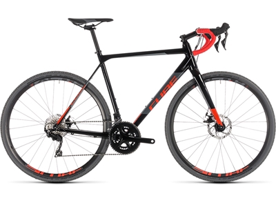 Cyclocross Bisiklet (Siyah, Kırmızı) 50 Cm - Cube CROSS RACE