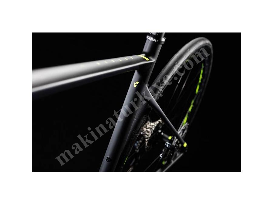 Yol Yarış Bisikleti (Karbon, Sarı) 62 Cm - Cube ATTAIN GTC SLT Disc