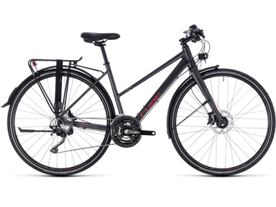 Yol ve Trekking Bisikleti (İridyum, Kırmızı) 50 Cm - Cube TRAVEL Sport - 0