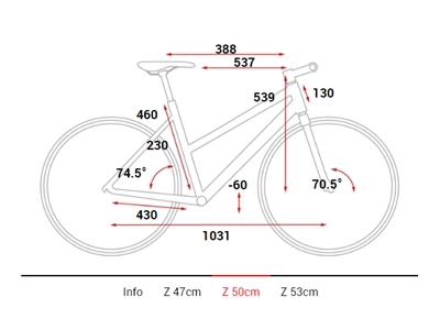 Yol ve Trekking Bisikleti (İridyum, Kırmızı) 50 Cm - Cube TRAVEL Sport - 2