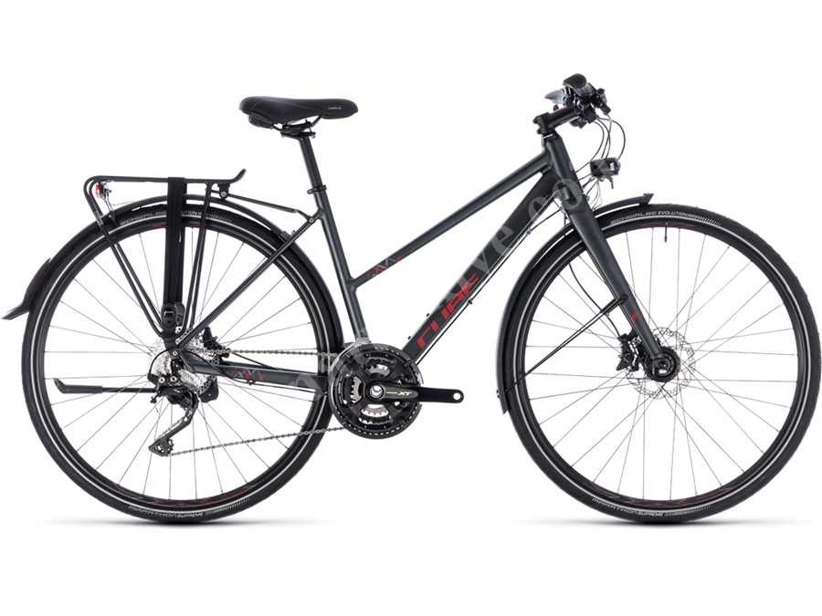 Yol ve Trekking Bisikleti (İridyum, Kırmızı) Z 53 Cm - Cube TRAVEL Sport