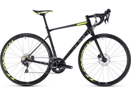 Yol Yarış Bisikleti (Karbon, Sarı) 60 Cm - Cube ATTAIN GTC SLT Disc