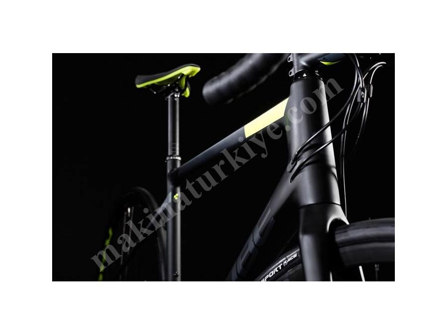 Yol Yarış Bisikleti (Karbon, Sarı) 56 Cm - Cube ATTAIN GTC SLT Disc