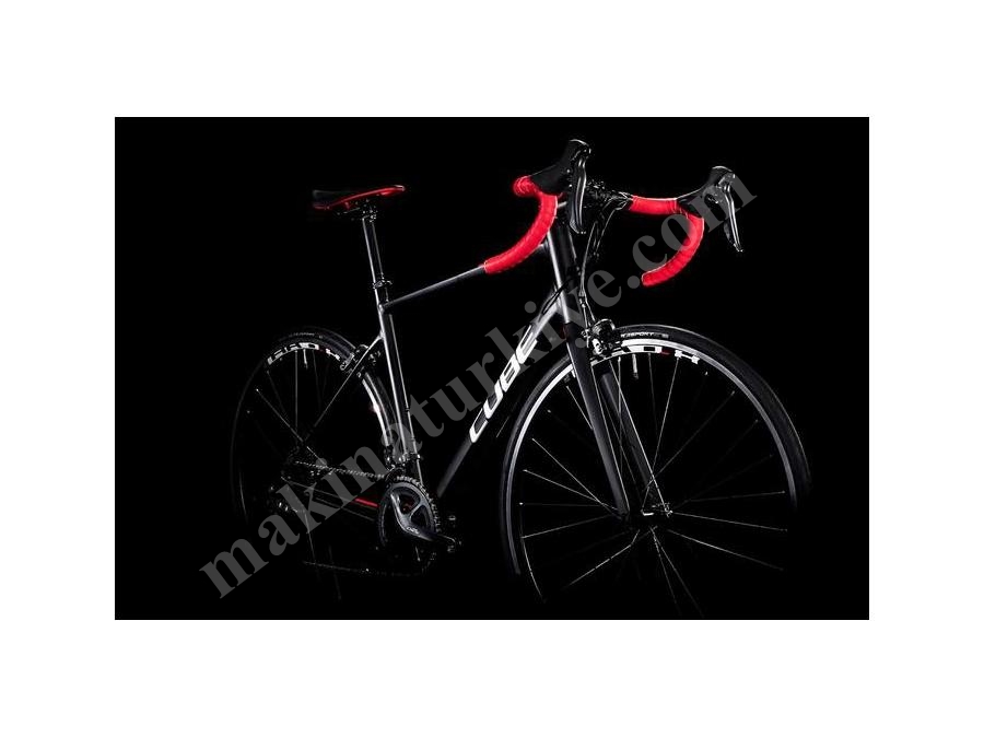 Yol Yarış Bisikleti (Siyah, Kırmızı) 50 Cm - Cube ATTAIN