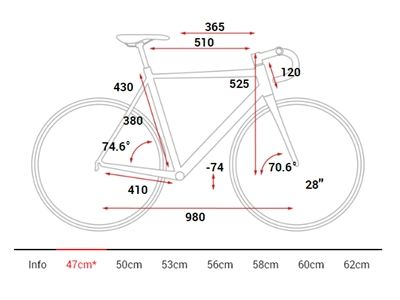 Yol Yarış Bisikleti (Siyah, Kırmızı) 47 Cm - Cube ATTAIN - 5
