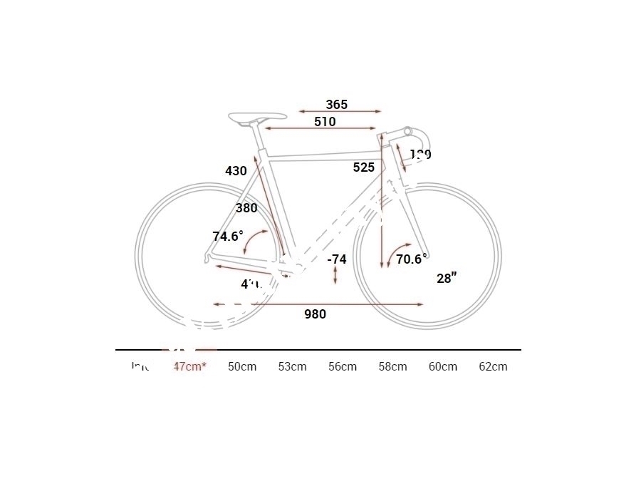 Yol Yarış Bisikleti (Siyah, Kırmızı) 47 Cm - Cube ATTAIN