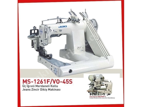 3 İğneli Kollu Zincir Dikiş Makinası MS-1261F