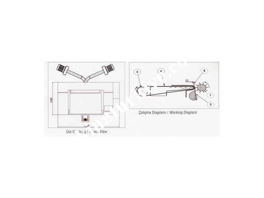 Özdersan Kkd-125 Kısa Ve Desenli Kuru Kırpma Makinesi 1250 Mm
