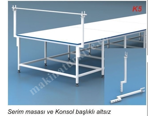 K 5 Kardeşler Konsol Başlıklı Pastal Serim Masası 