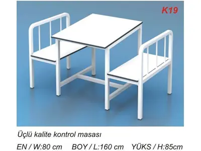 K19 Brothers Triple Quality Control Table 