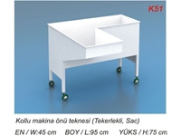 Tekerlekli Kollu Makina Önü Teknesi