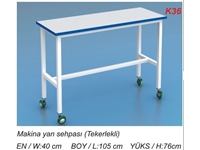 Tekerlekli Dikiş Makina Yan Sehpası