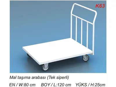 Chariot de transport de marchandises à un seul auvent K63 Kardeşler