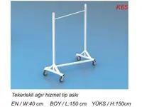Kardesan Tekerlekli Askı Konfeksiyon Askısı